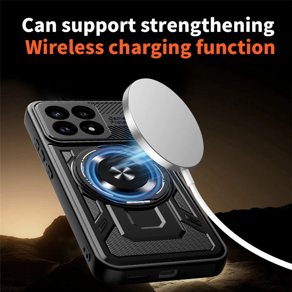 Custodia per Xiaomi Poco F8 Pro, Techsuit, RuggedCam, Nera