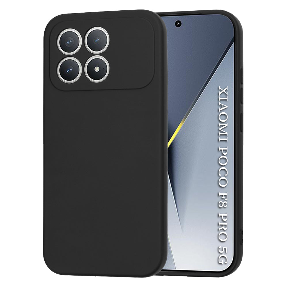 Custodia per Xiaomi Poco F8 Pro, Techsuit, SoftFlex, Nera