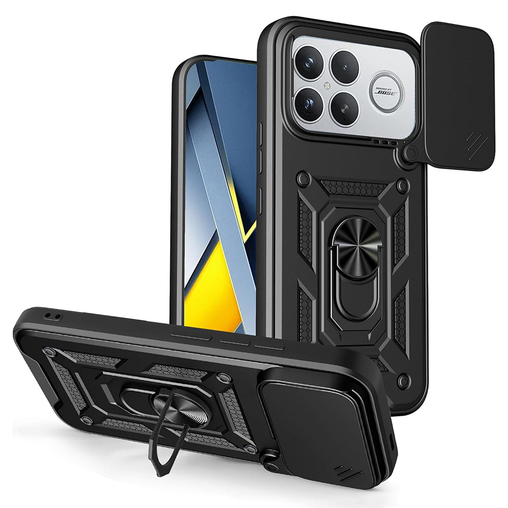 Hülle für Xiaomi Poco F8 Ultra, Techsuit, CamShield, Schwarz