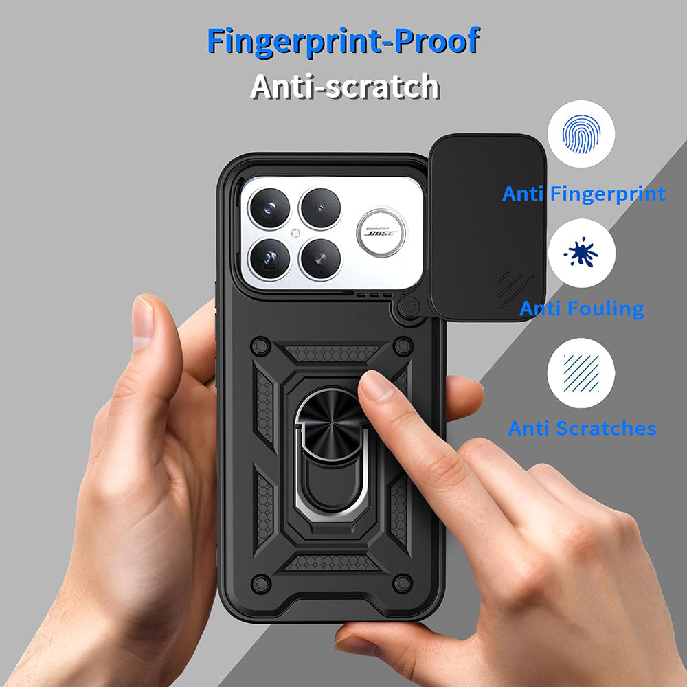 Hülle für Xiaomi Poco F8 Ultra, Techsuit, CamShield, Schwarz