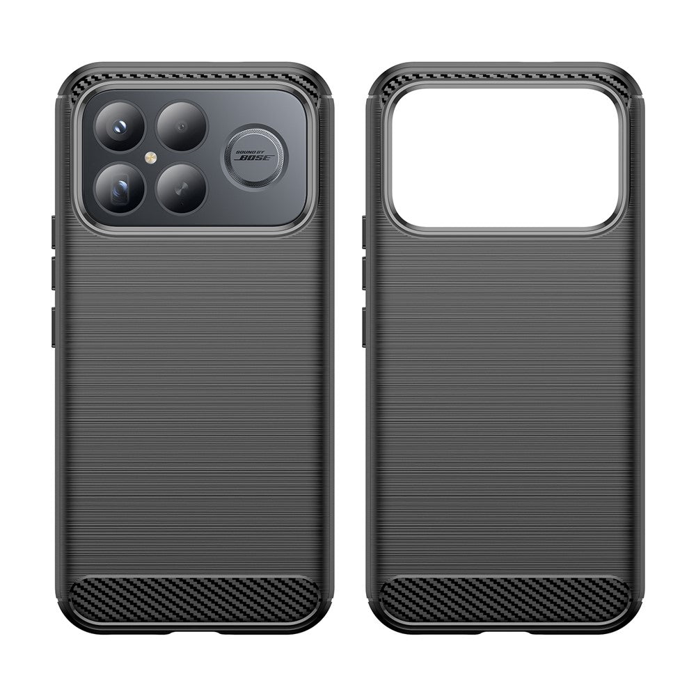 Hülle für Xiaomi Poco F8 Ultra, Techsuit, Carbon, Schwarz