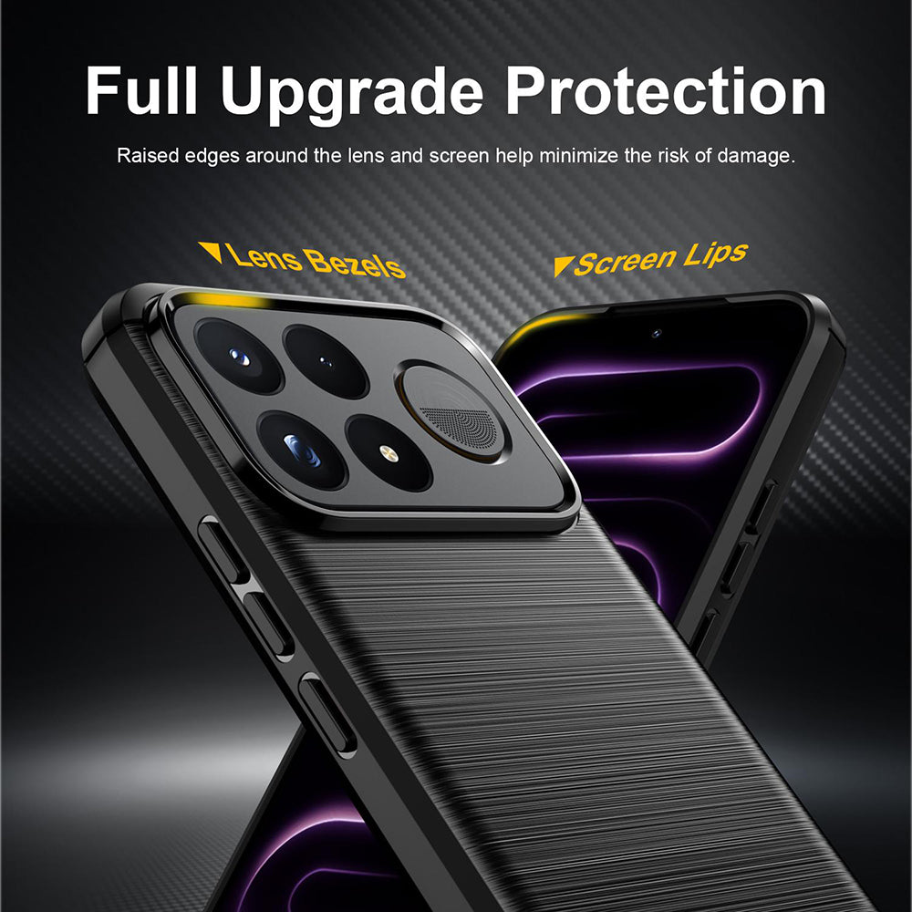 Coque pour Xiaomi Poco F9 Pro, Techsuit, Carbone, Noire
