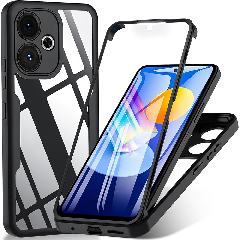Coque pour Xiaomi Poco M6 4G / Redmi 13, Techsuit, ColorVerse 360, Noire