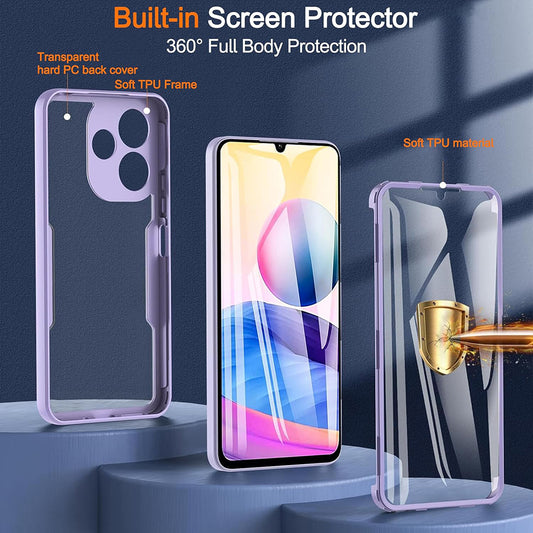 Custodia per Xiaomi Poco M6 4G / Redmi 13, Techsuit, ColorVerse 360, Nera