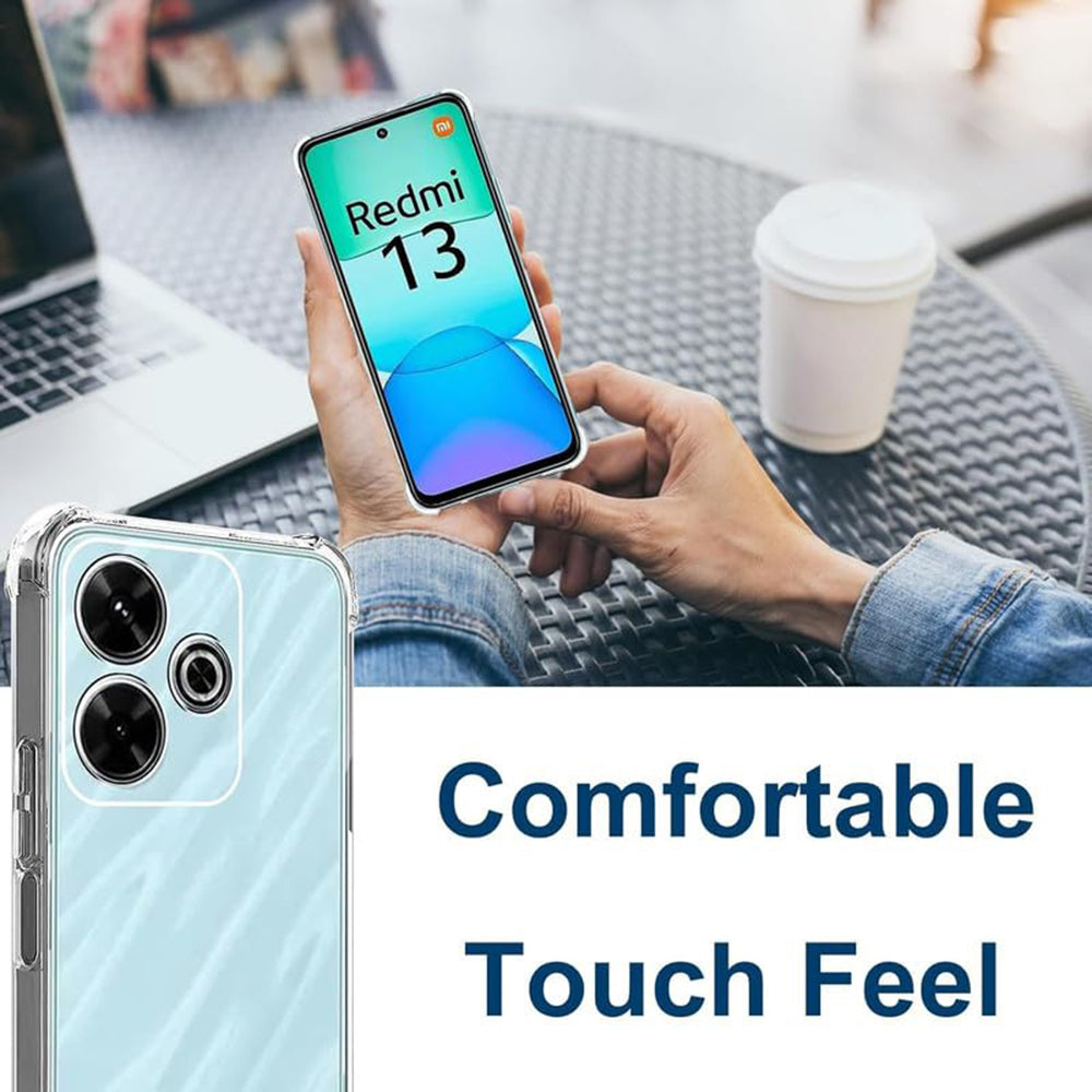 Custodia per Xiaomi Poco M6 4G / Redmi 13, Techsuit, Shockproof Clear, Trasparente