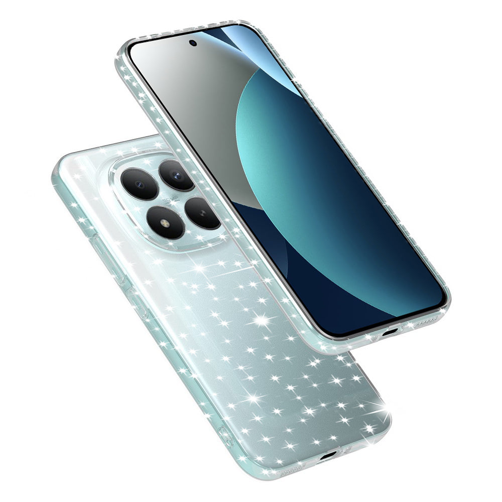 Étui pour Xiaomi Poco M8 Pro / Redmi Note 15 Pro+ 5G, Techsuit, SparkleSkin, Transparent