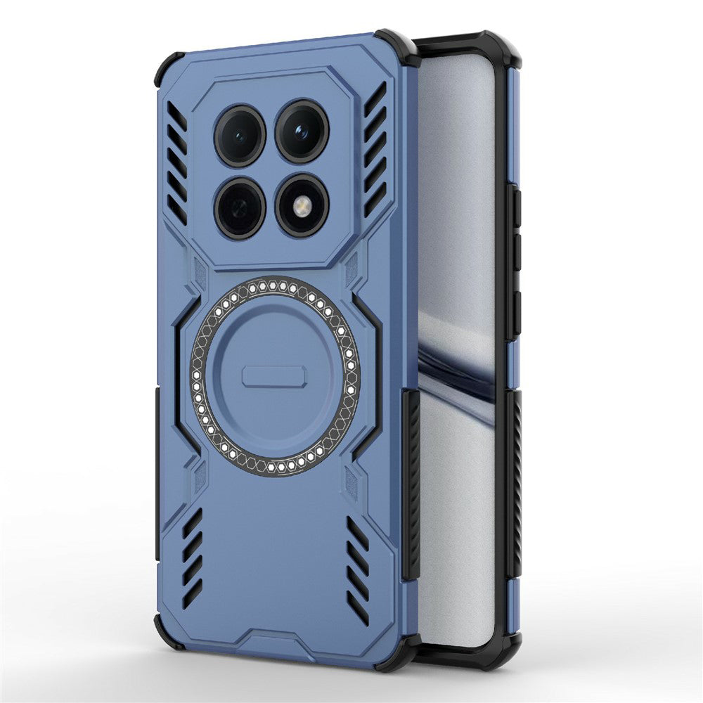 Custodia MagSafe per Xiaomi Poco M8 / Redmi Note 15 5G, Techsuit, ArmorMag, Blu