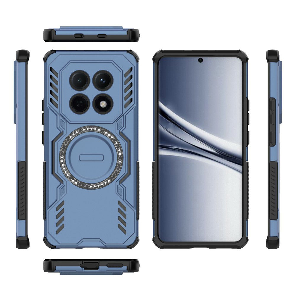 Custodia MagSafe per Xiaomi Poco M8 / Redmi Note 15 5G, Techsuit, ArmorMag, Blu
