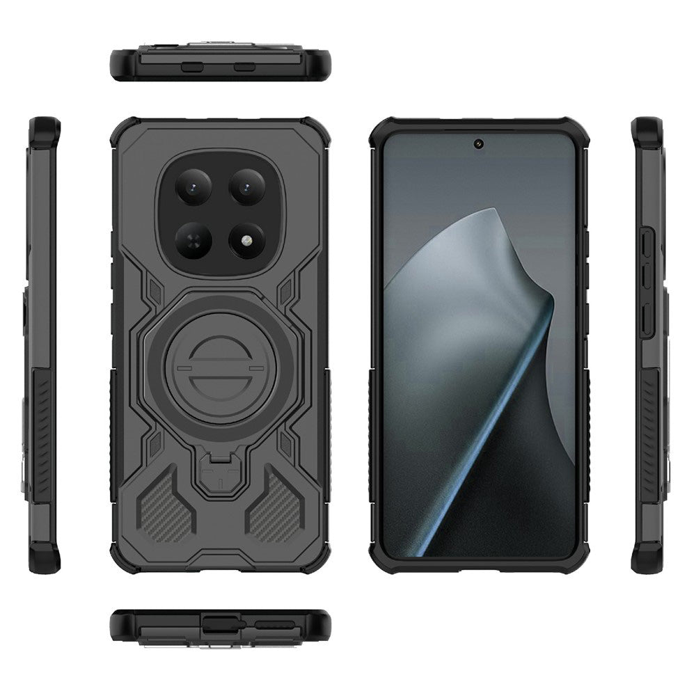 Custodia per Xiaomi Poco M8 / Redmi Note 15 5G, Techsuit, Carbon Shield Pro, Nera