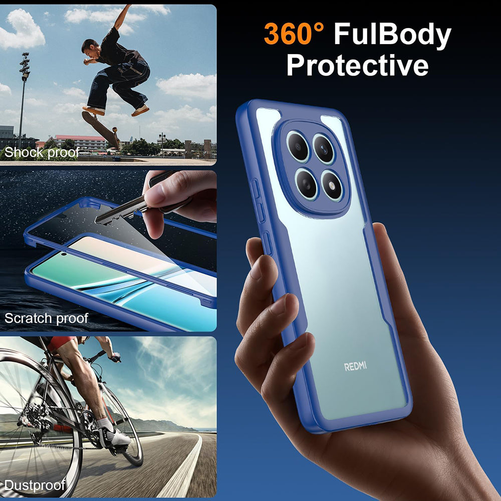 Custodia per Xiaomi Poco M8 / Redmi Note 15 5G, Techsuit, ColorVerse 360, Blu