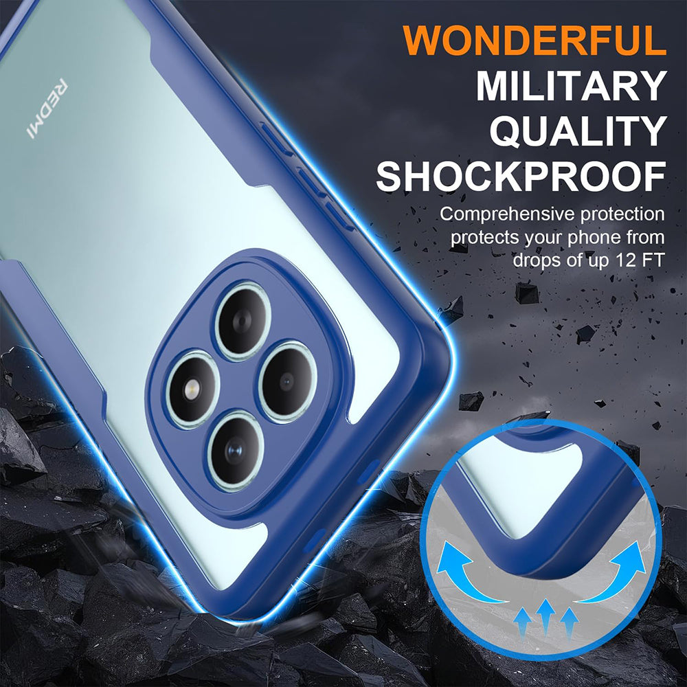 Custodia per Xiaomi Poco M8 / Redmi Note 15 5G, Techsuit, ColorVerse 360, Blu