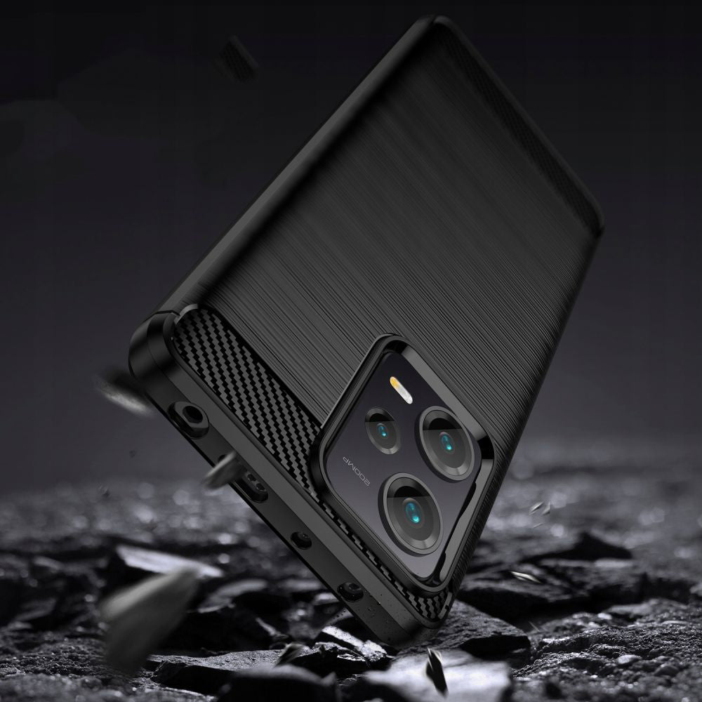 Custodia per Xiaomi Poco X5 / Note 12 5G, Techsuit, Carbonio, Nera