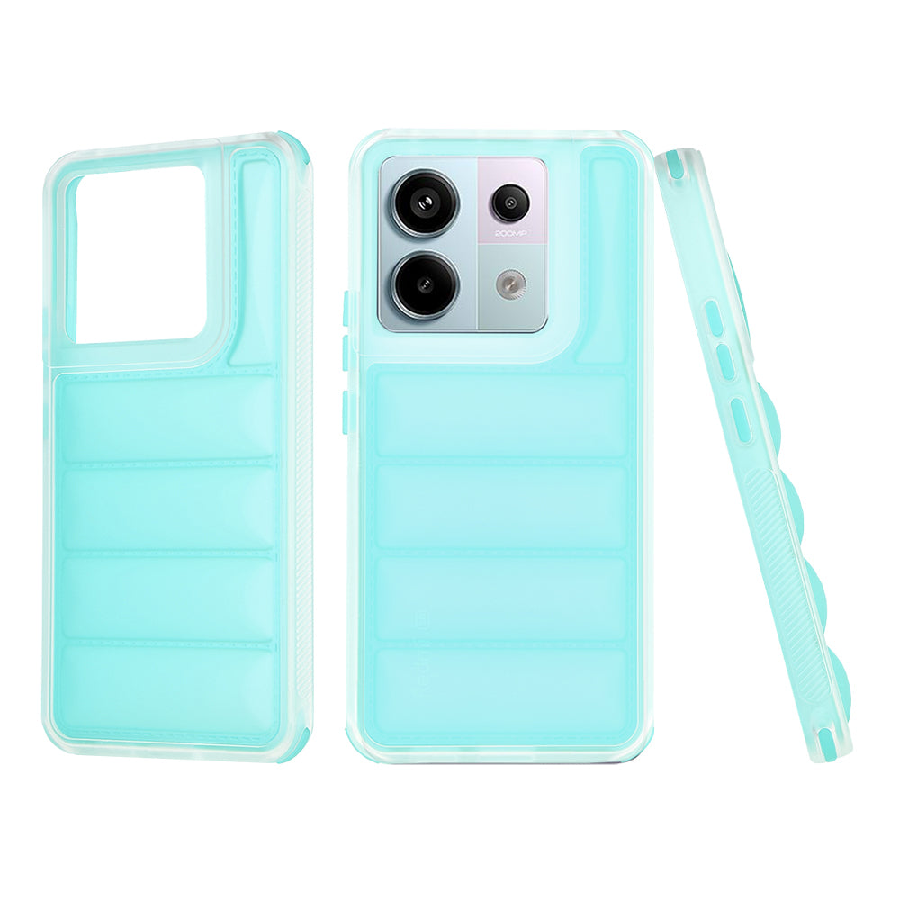 Coque pour Xiaomi Poco X6 / Note 13 Pro 5G, Techsuit, Wave Shield, Turquoise