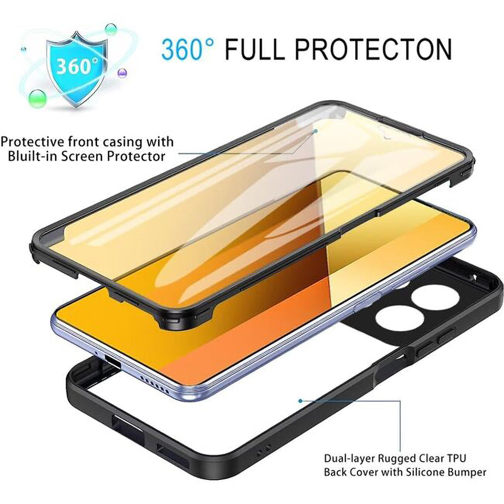 Custodia per Xiaomi Poco X6 Pro, Techsuit, ColorVerse 360, Rosa