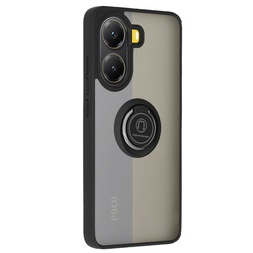 Custodia per Xiaomi Poco X7 Pro, Techsuit, Glinth, Nera