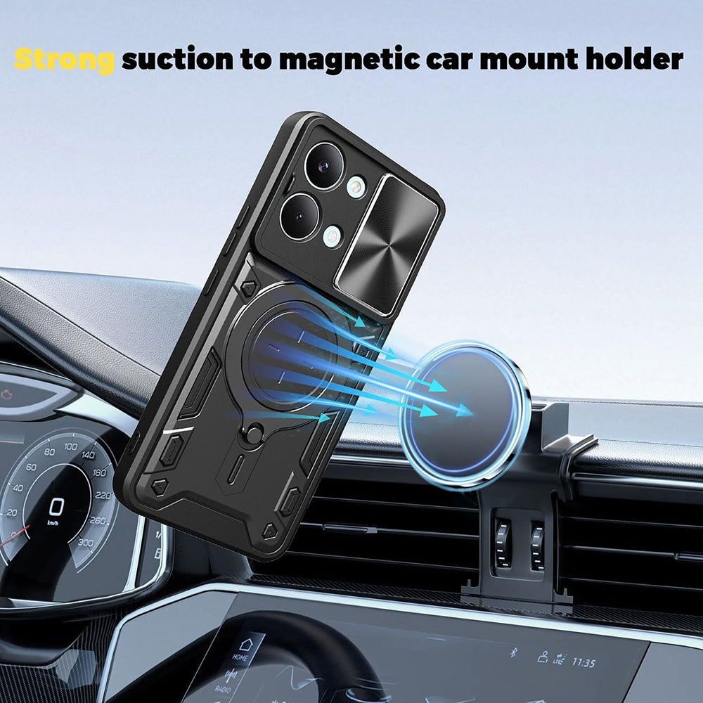 Custodia per Xiaomi Poco X8 Pro, Techsuit, CamGuard Pro, Nera