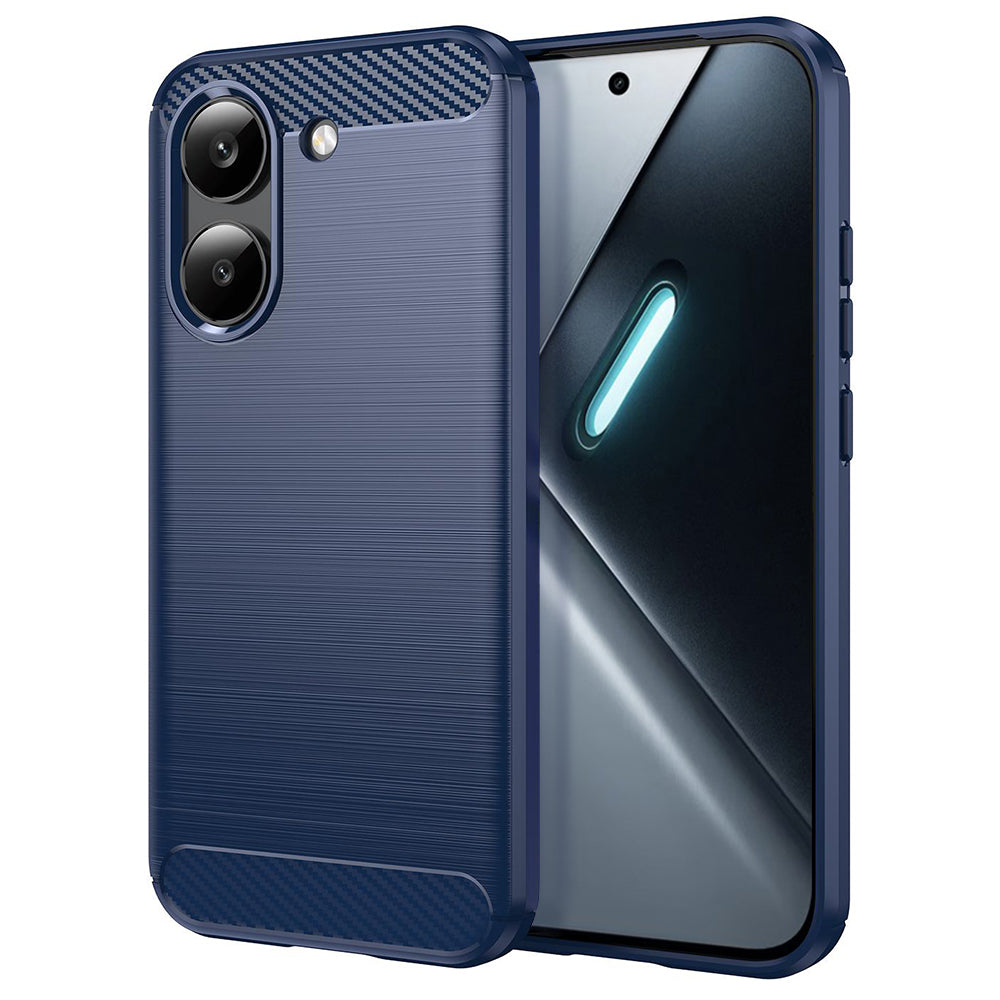 Hülle für Xiaomi Poco X8 Pro, Techsuit, Carbon, Blau