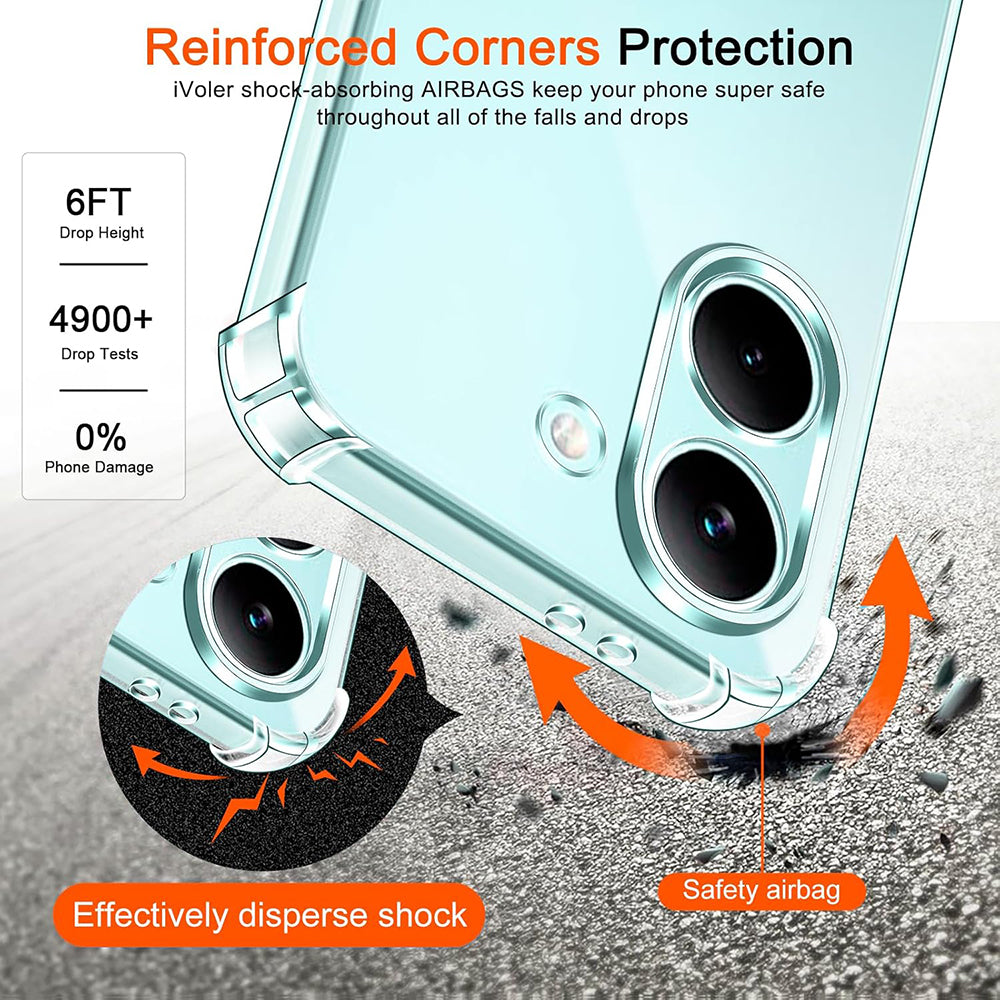 Custodia per Xiaomi Poco X8 Pro, Techsuit, Shockproof Clear, Trasparente
