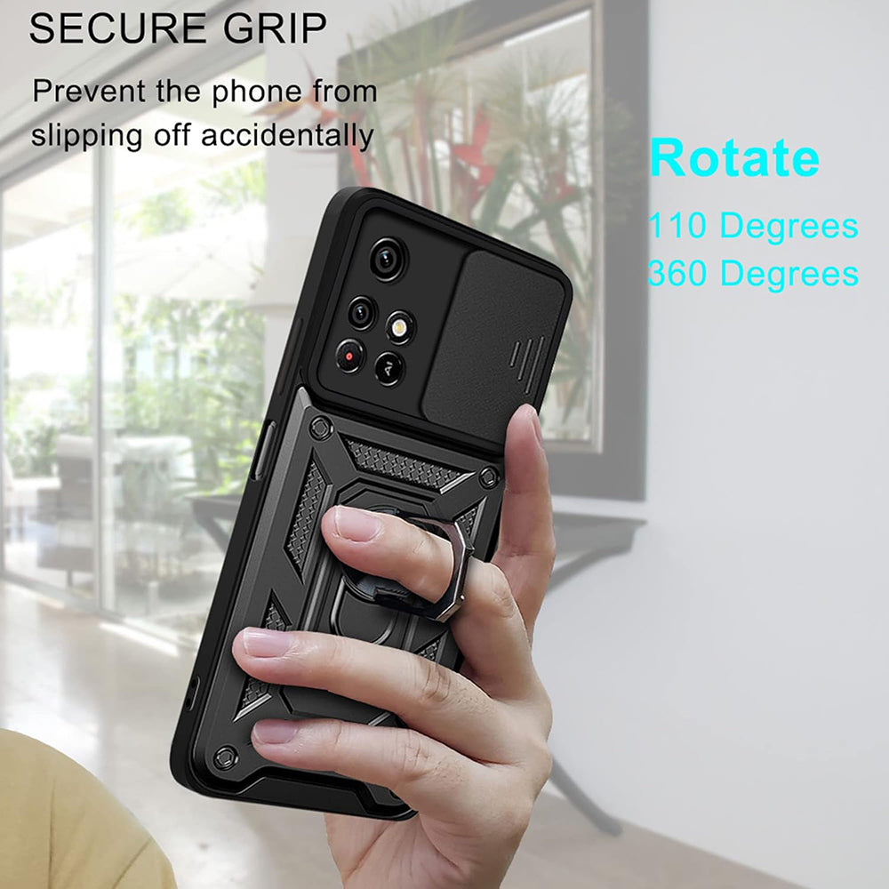 Custodia per Xiaomi Redmi 10 2022 / 10 (2021), Techsuit, CamShield, Nera