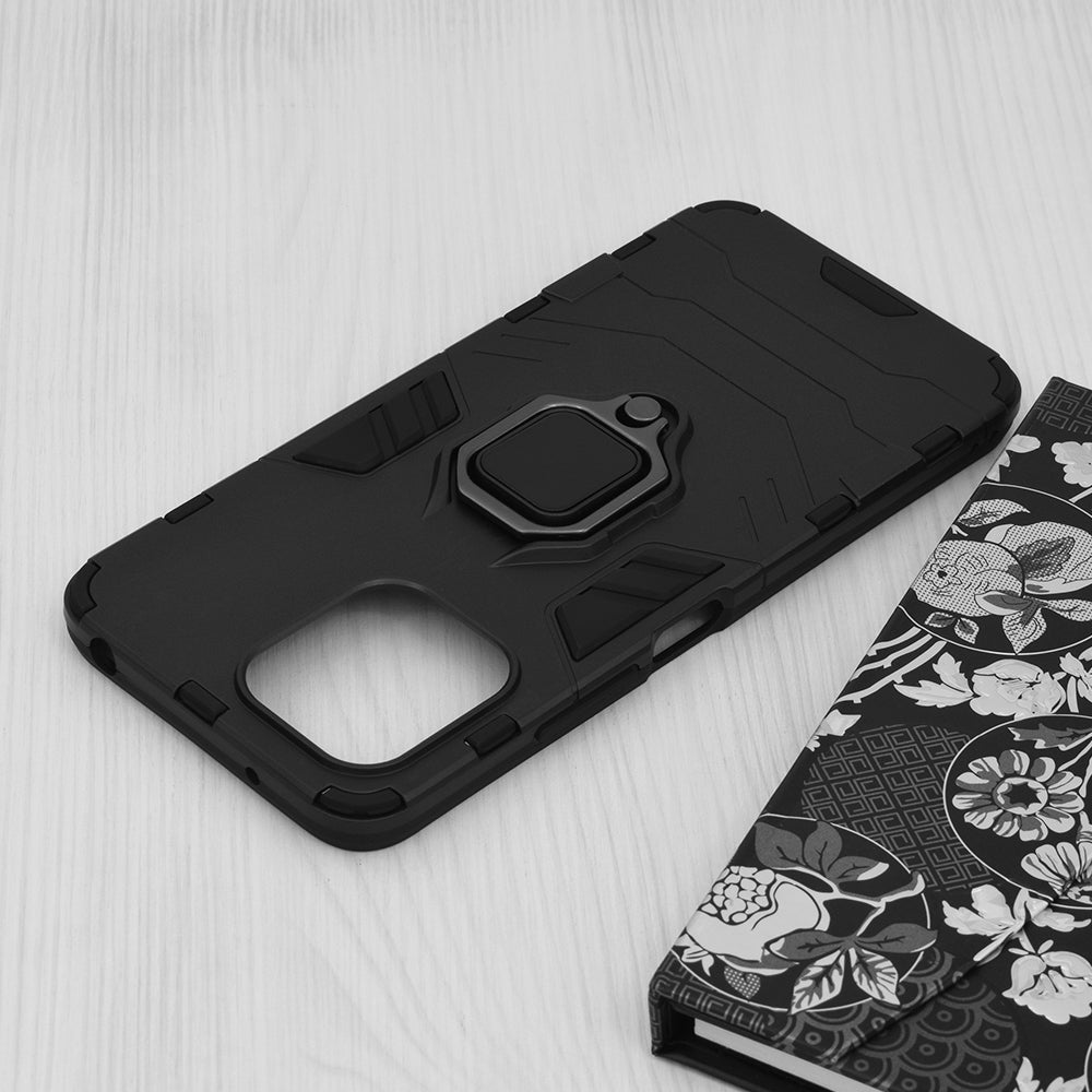 Custodia per Xiaomi Redmi 12 5G / 12, Techsuit, Shield, Nera
