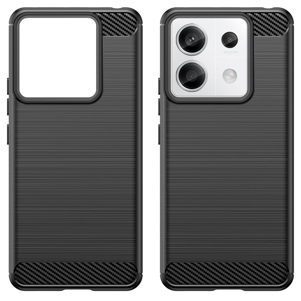 Custodia per Xiaomi Redmi 13C 5G / 13C / Poco C65, Techsuit, Carbonio, Nera