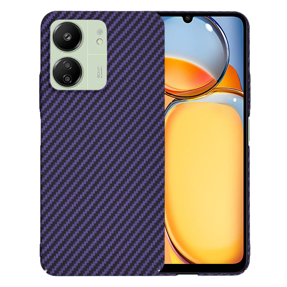 Coque pour Xiaomi Redmi 13C 5G / 13C / Poco C65, Techsuit, Carbonite FiberShell, Violet