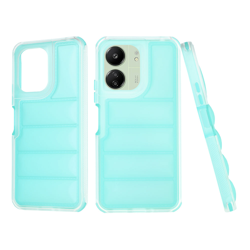 Coque pour Xiaomi Redmi 13C 5G / 13C / Poco C65, Techsuit, Wave Shield, Turquoise