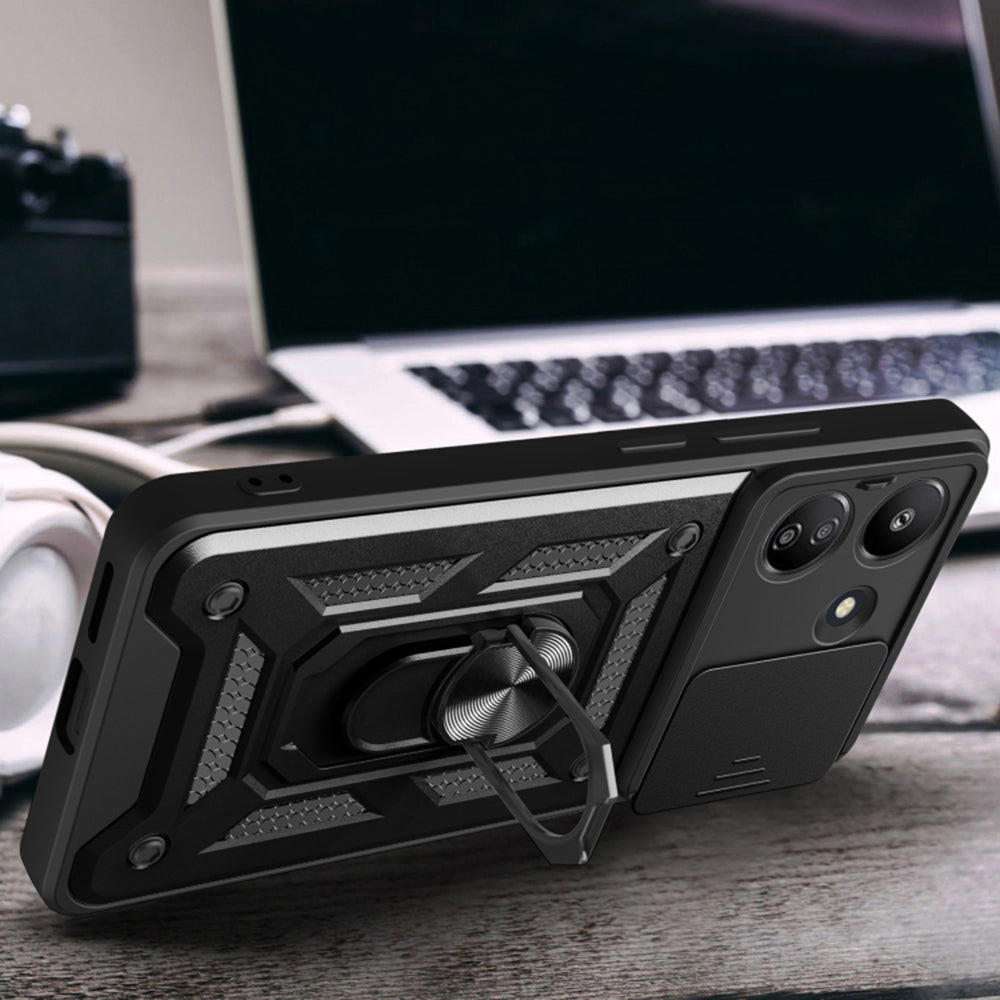 Custodia per Xiaomi Redmi 13C 5G, Techsuit, CamShield, Blu