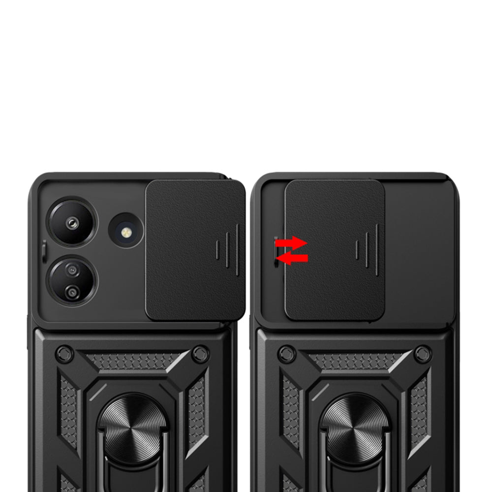 Custodia per Xiaomi Redmi 13C 5G, Techsuit, CamShield, Verde