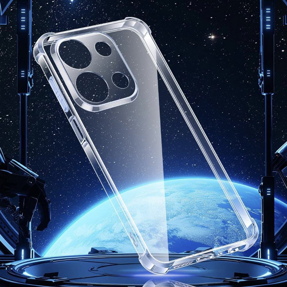 Custodia per Xiaomi Redmi 15C 5G / 15C 4G, Techsuit, Shockproof Clear, Trasparente