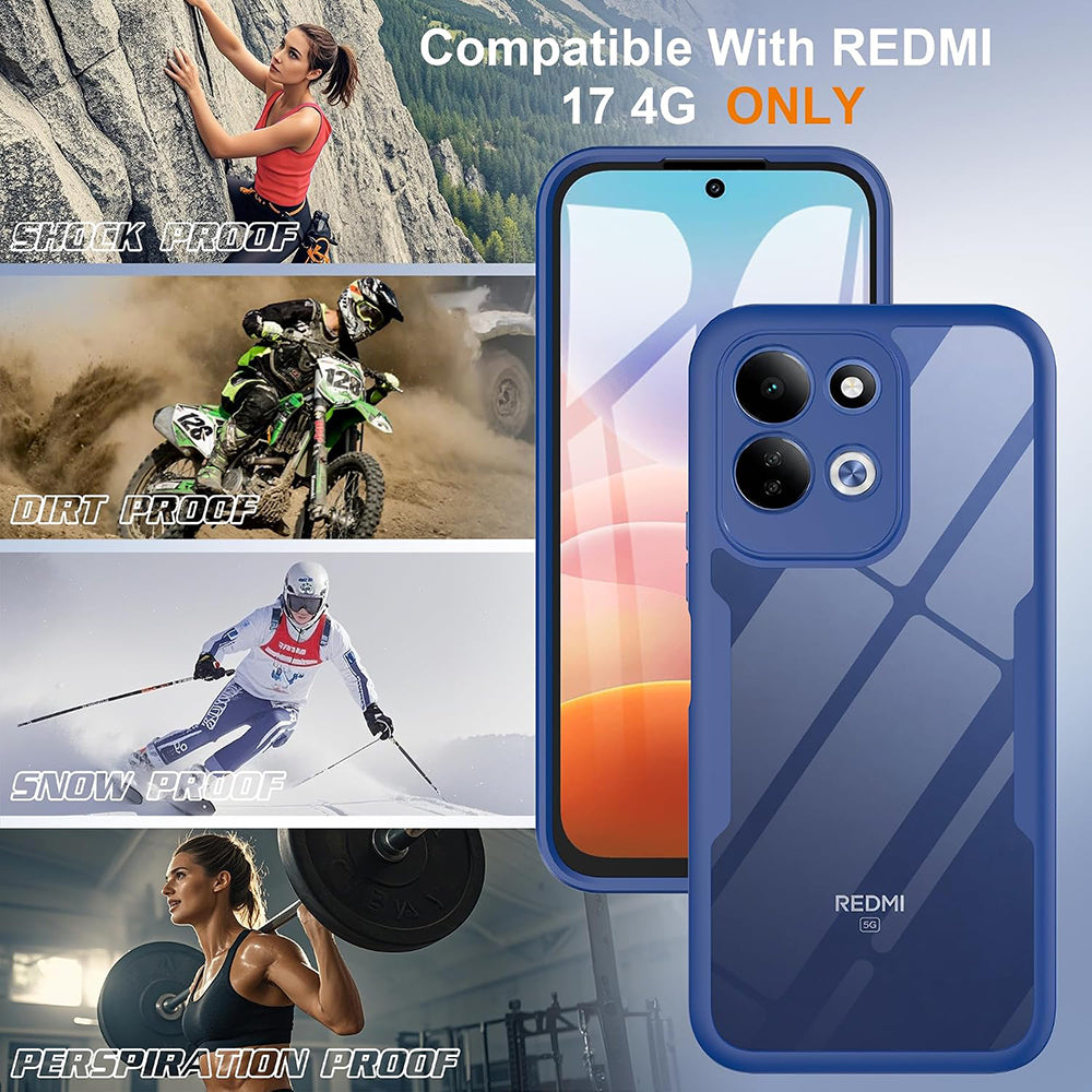 Coque pour Xiaomi Redmi 17 5G / 17 4G, Techsuit, ColorVerse 360, Bleue