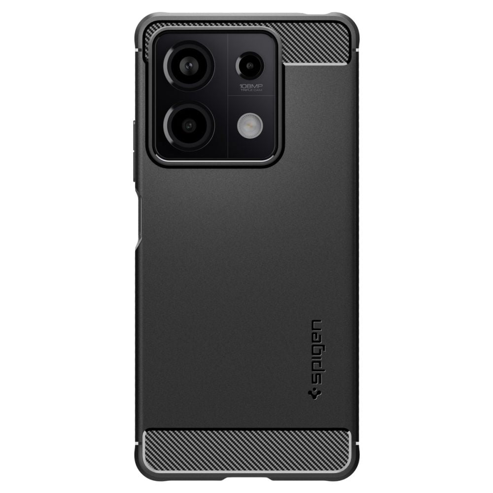 Custodia per Xiaomi Redmi Note 13 5G, Spigen, Rugged Armor, Nera ACS07665