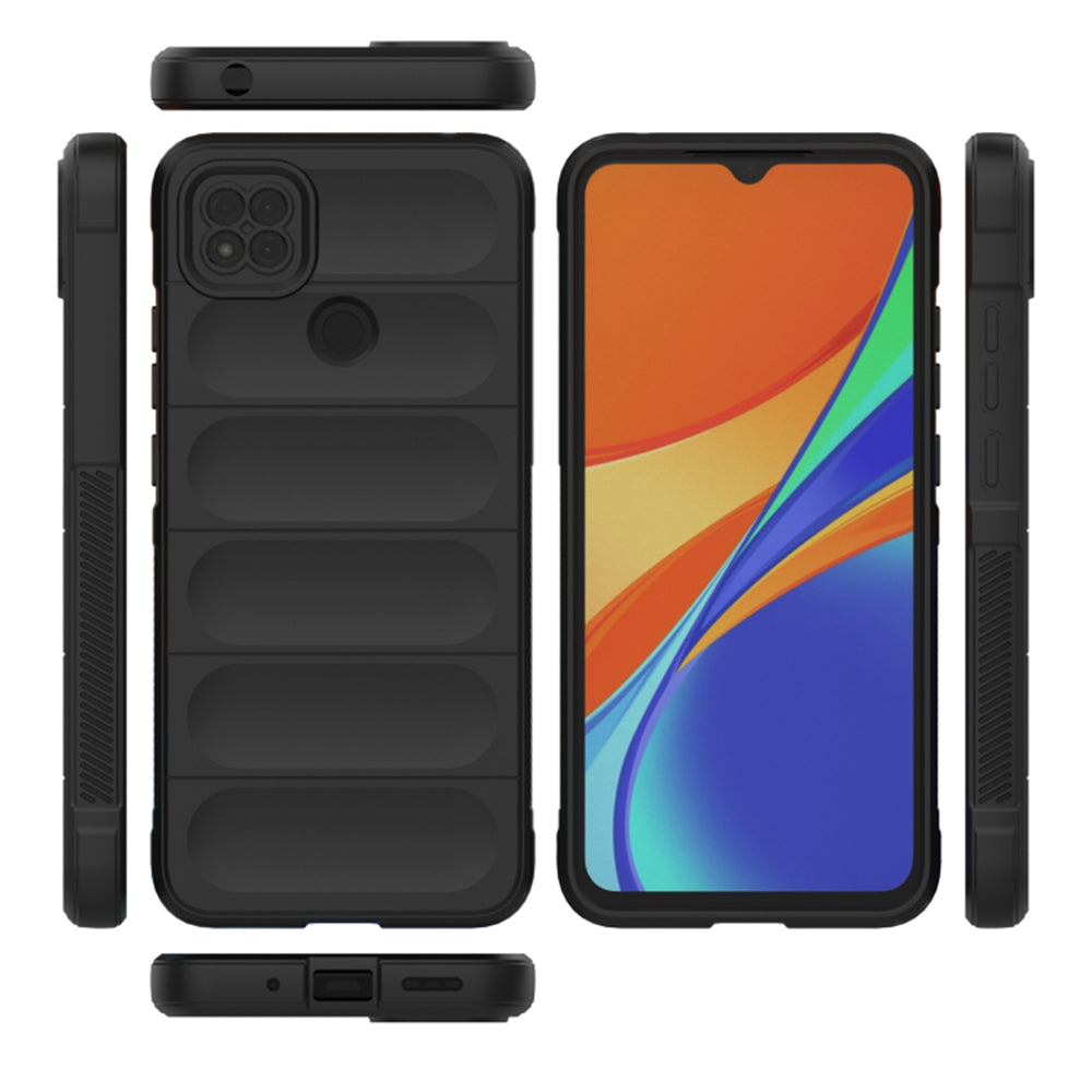 Custodia per Xiaomi Redmi 9C NFC / 9C, Techsuit, Magic Shield, Nera