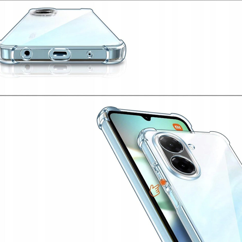 Custodia per Xiaomi Redmi A5 4G (Standard), Techsuit, Shockproof Clear, Trasparente