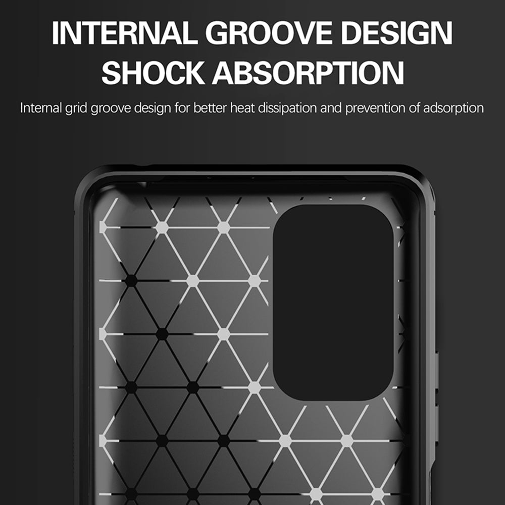 Custodia per Xiaomi Redmi Note 10 Pro Max / Note 10 Pro, Techsuit, Carbonio, Nera