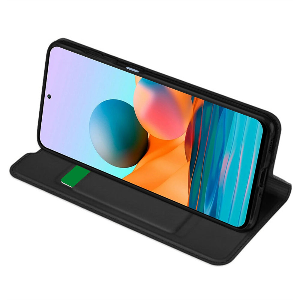 Hülle für Xiaomi Redmi Note 10 Pro Max / Note 10 Pro, Techsuit, Magskin Book, Schwarz