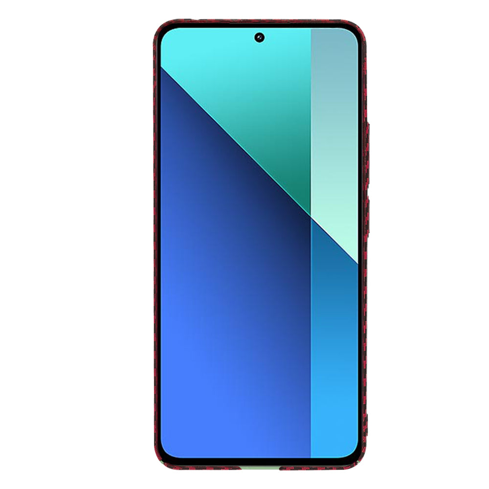 Coque pour Xiaomi Redmi Note 13 4G, Techsuit, Carbonite FiberShell, Rouge