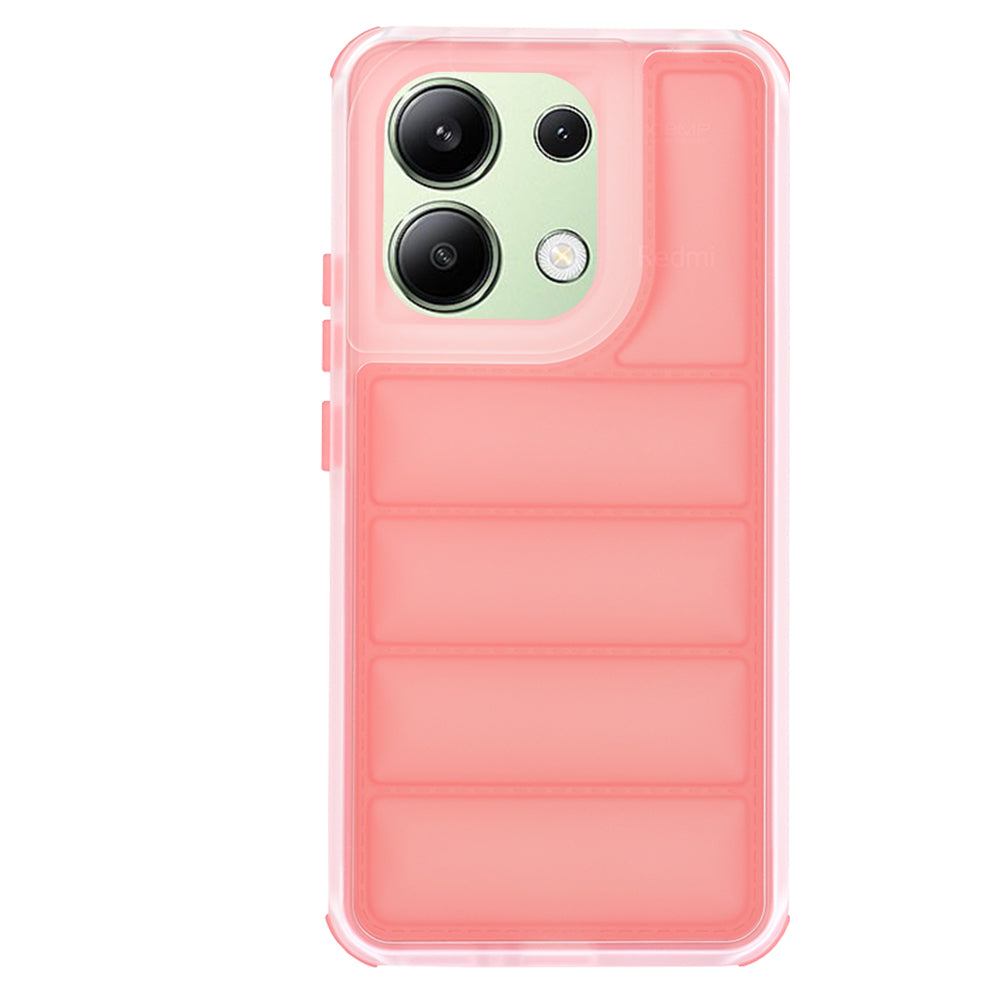 Custodia per Xiaomi Redmi Note 13 4G, Techsuit, Wave Shield, Rossa