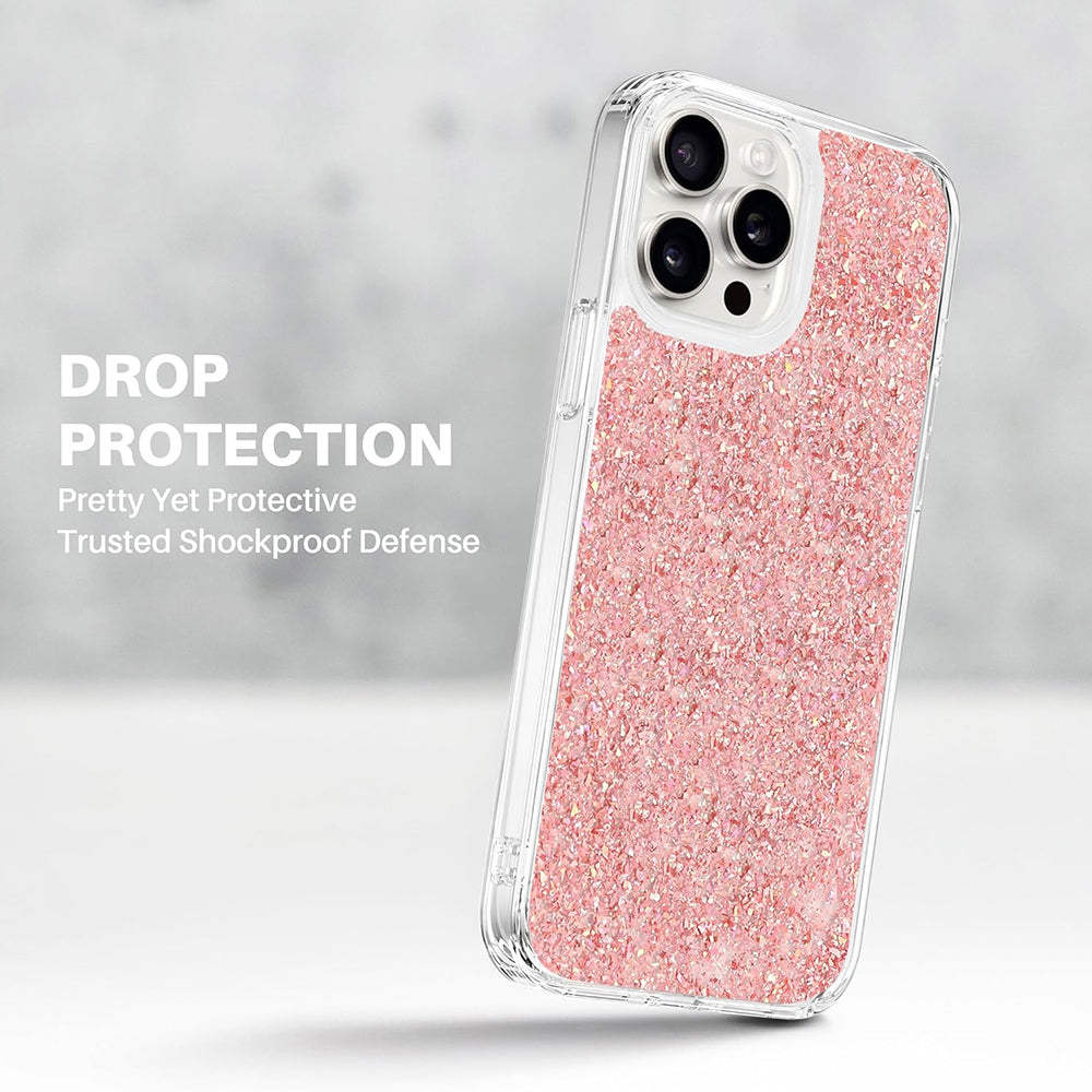 Custodia per Xiaomi Redmi Note 13 5G, Techsuit, Sparkly Glitter, Blu