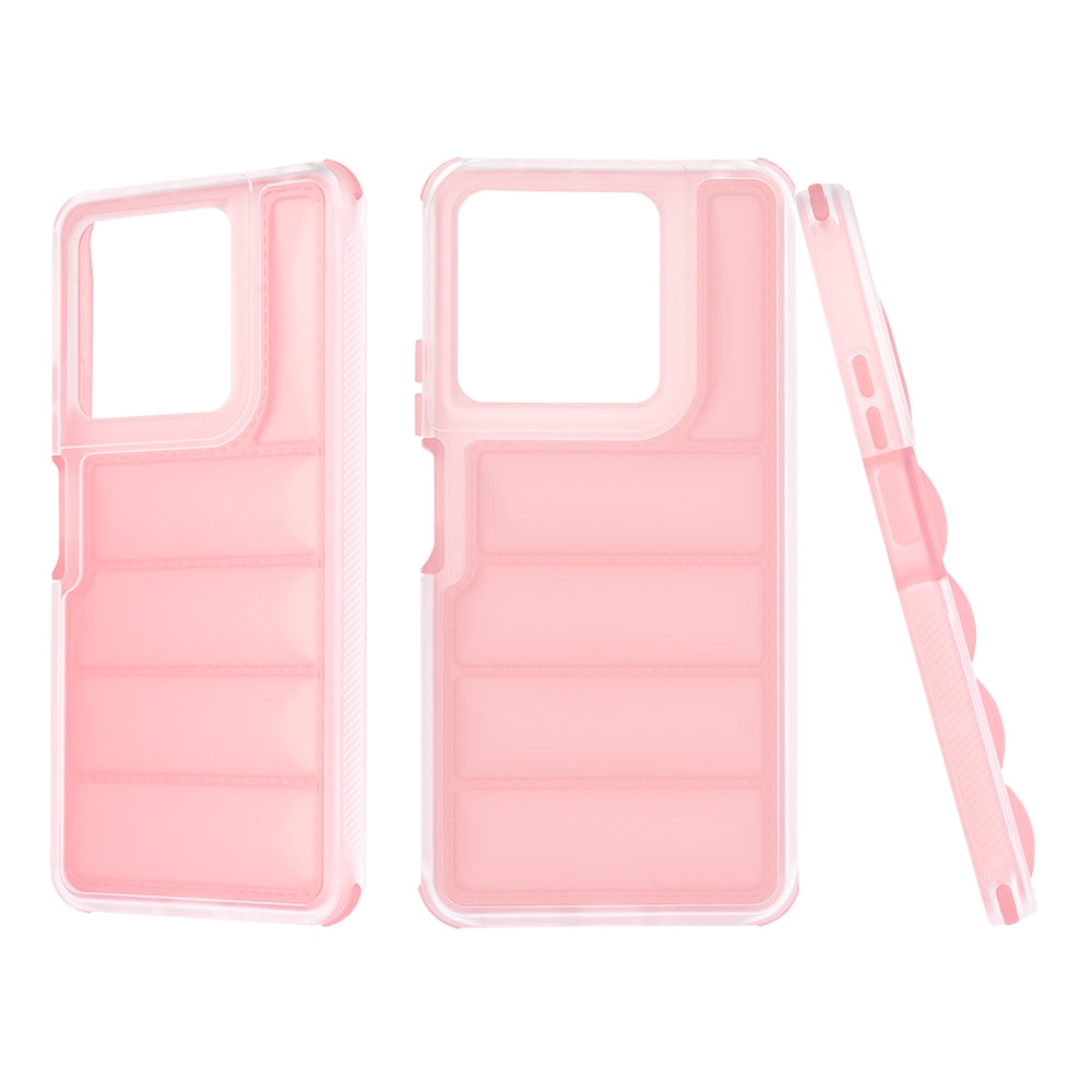 Custodia per Xiaomi Redmi Note 13 5G, Techsuit, Wave Shield, Rosa