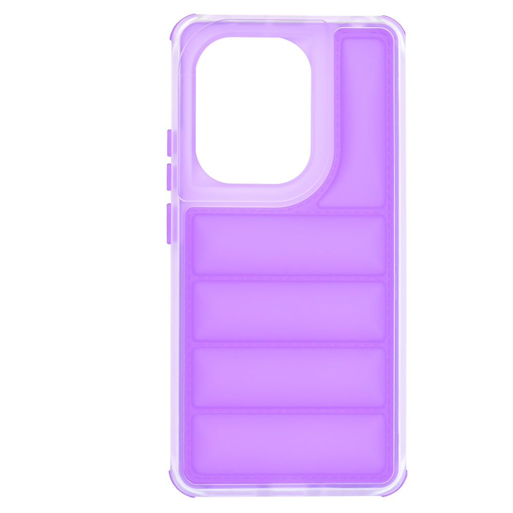Custodia per Xiaomi Redmi Note 13 Pro 4G / Poco M6 Pro 4G, Techsuit, Wave Shield, Viola