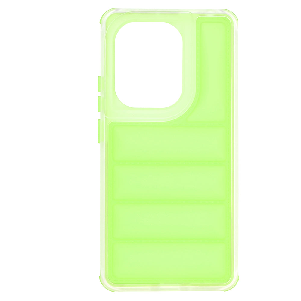Custodia per Xiaomi Redmi Note 13 Pro 4G / Poco M6 Pro 4G, Techsuit, Wave Shield, Verde