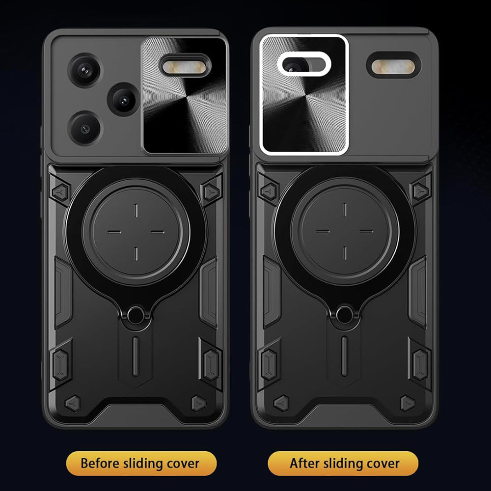 Custodia per Xiaomi Redmi Note 13 Pro+, Techsuit, CamGuard Pro, Nera