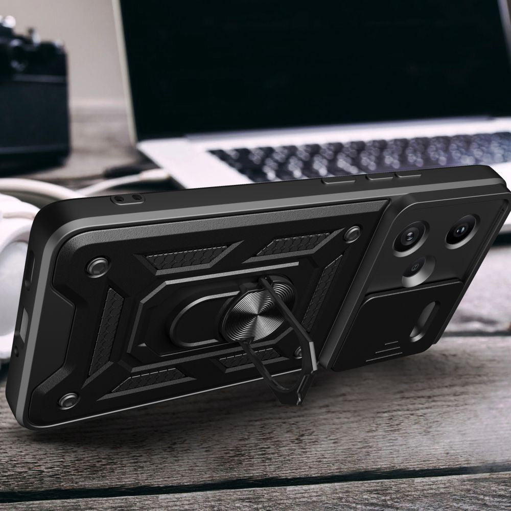 Custodia per Xiaomi Redmi Note 13 Pro+, Techsuit, CamShield, Nera