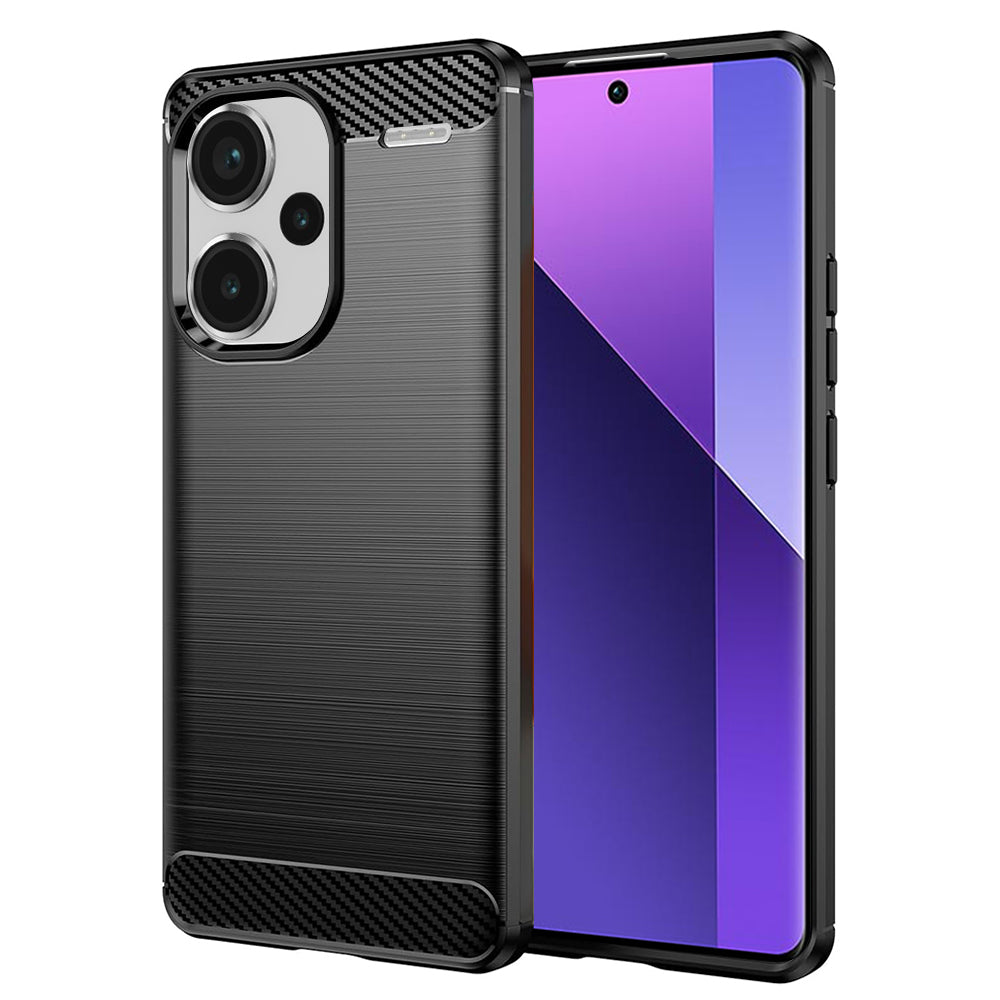Custodia per Xiaomi Redmi Note 13 Pro+, Techsuit, Carbonio, Nera