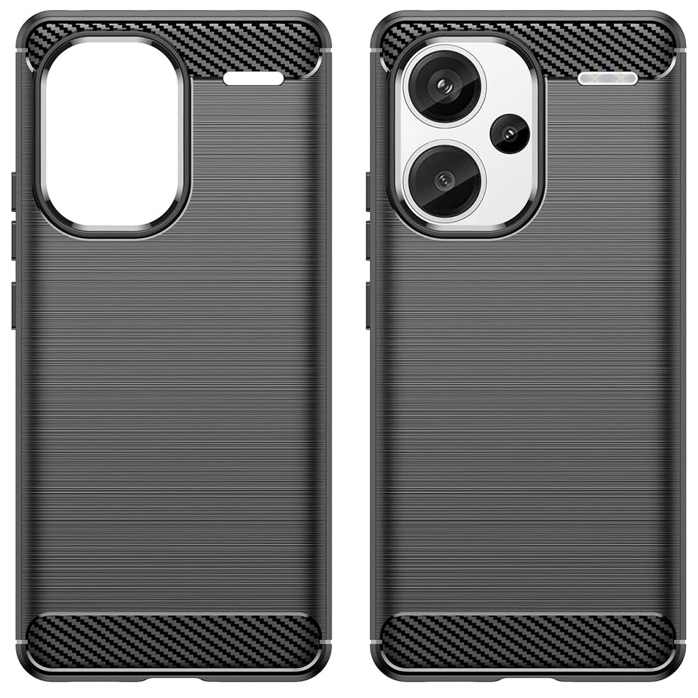 Custodia per Xiaomi Redmi Note 13 Pro+, Techsuit, Carbonio, Nera
