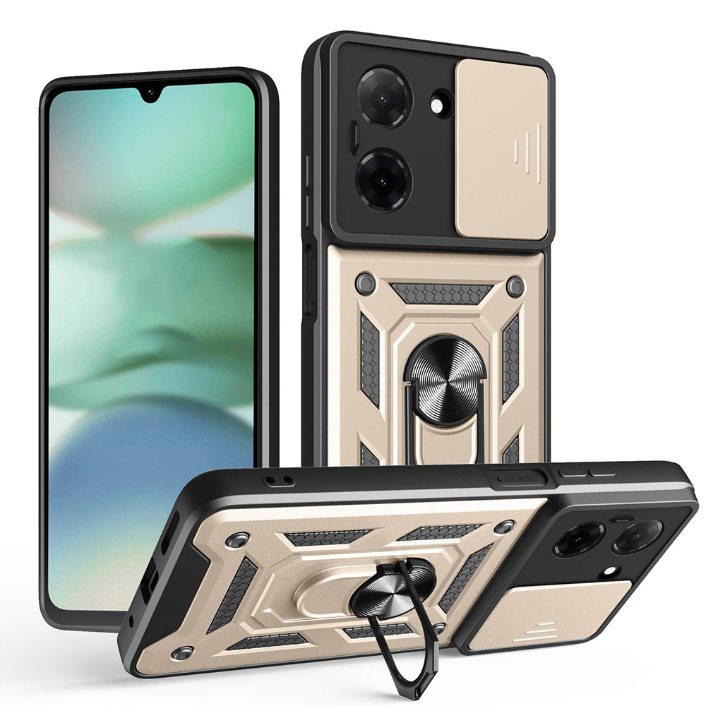 Custodia per Xiaomi Redmi Note 14 4G (Standard), Techsuit, CamShield, Oro
