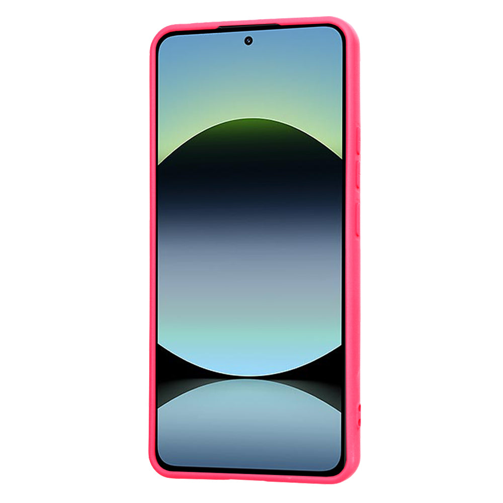 Custodia per Xiaomi Redmi Note 14 4G (Standard), Techsuit, SoftFlex, Rosa Scuro