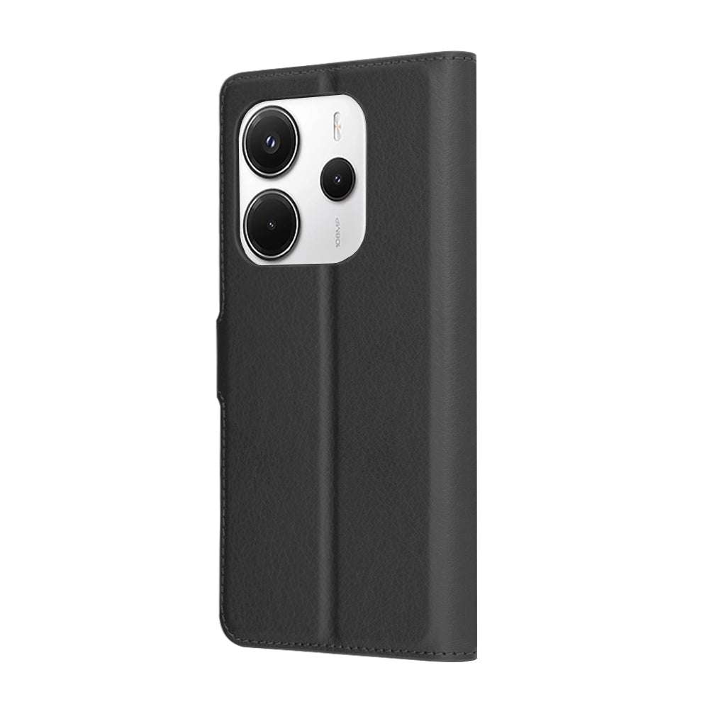 Custodia per Xiaomi Redmi Note 14 5G, Techsuit, Leather Folio, Nera