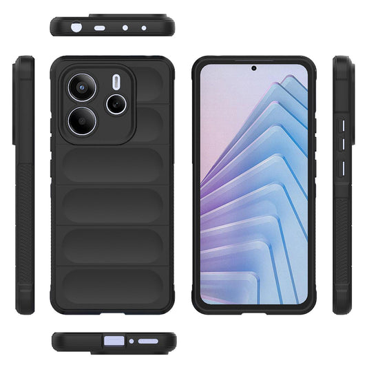 Coque pour Xiaomi Redmi Note 14 5G, Techsuit, Magic Shield, Noire